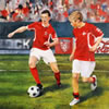 Norway commissioned painting by christina pierce, cricket artist