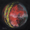 Holly Ball - oil on canvas 32 x 32 by christina pierce, cricket artist