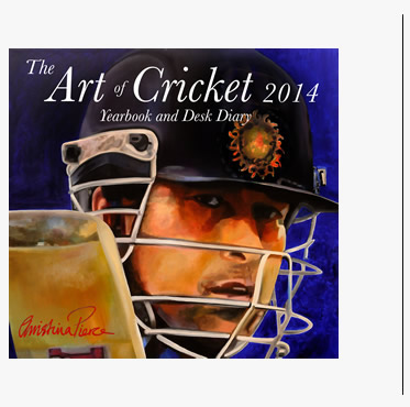 2014 Art of Cricket yearbook and desk diary by Christian Pierce and Christopher Bishop