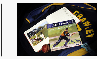 John Crawley Benefit Year book