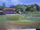 Mosman CC, Sydney, Australia, oil on canvas 24� x 36� - painting by christina pierce, cricket artist