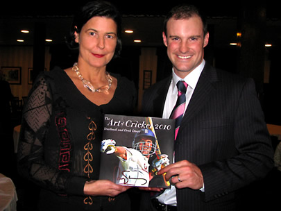 Christina Pierce with Andrew Strauss