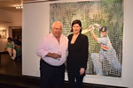 Farokh-Engineer with christina pierce, cricket artist