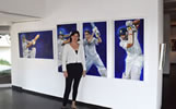 tao gallery exhibition of paintings by christina pierce, cricket artist